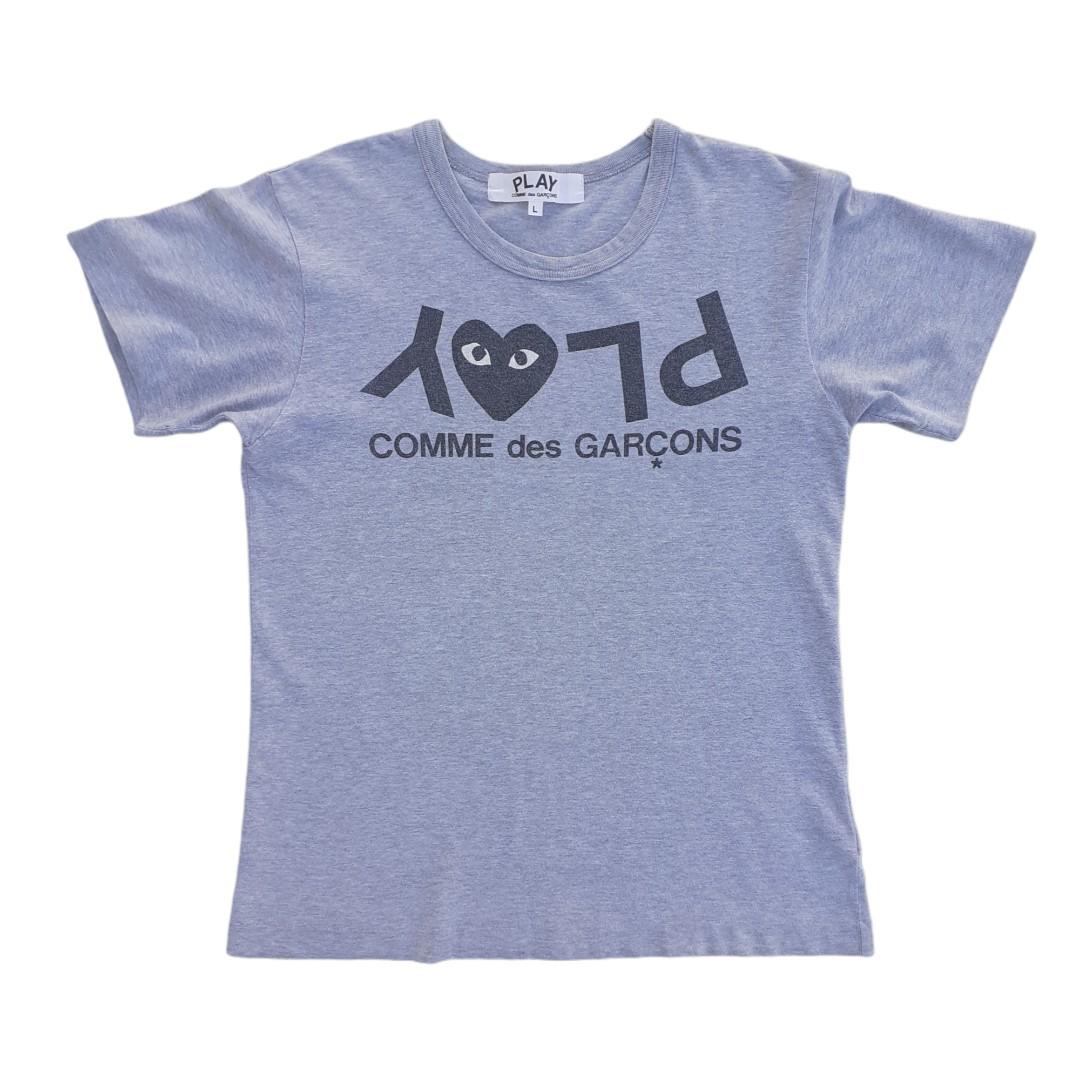 Comme des garcons play inverted text logo tee deals