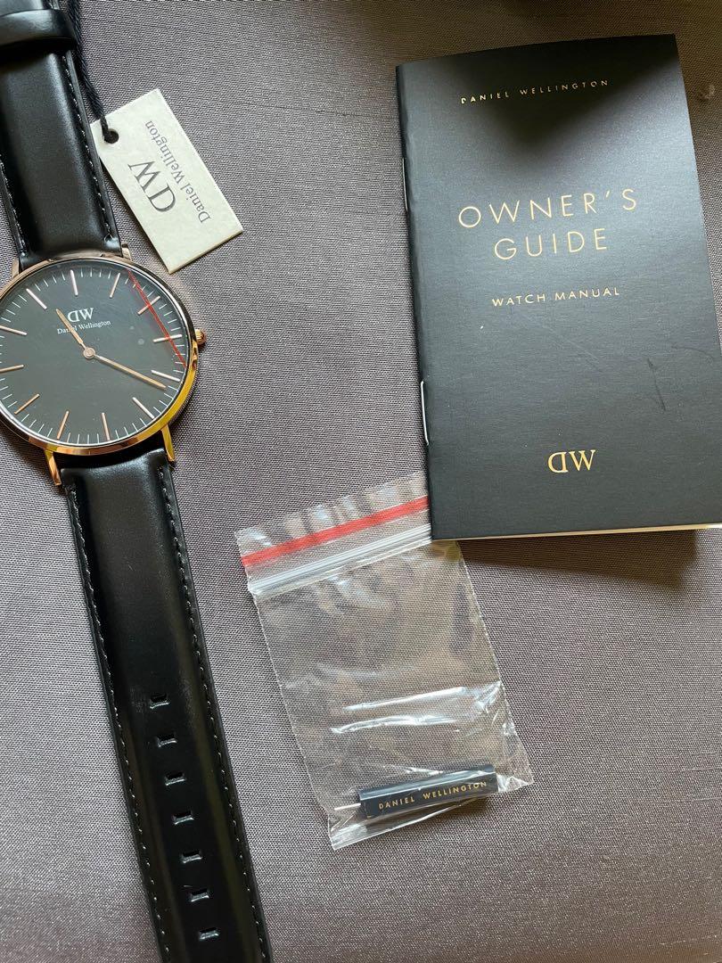 Daniel Wellington Sheffield Rose Gold Black 40mm, Men's Fashion, Watches & Accessories, on Carousell
