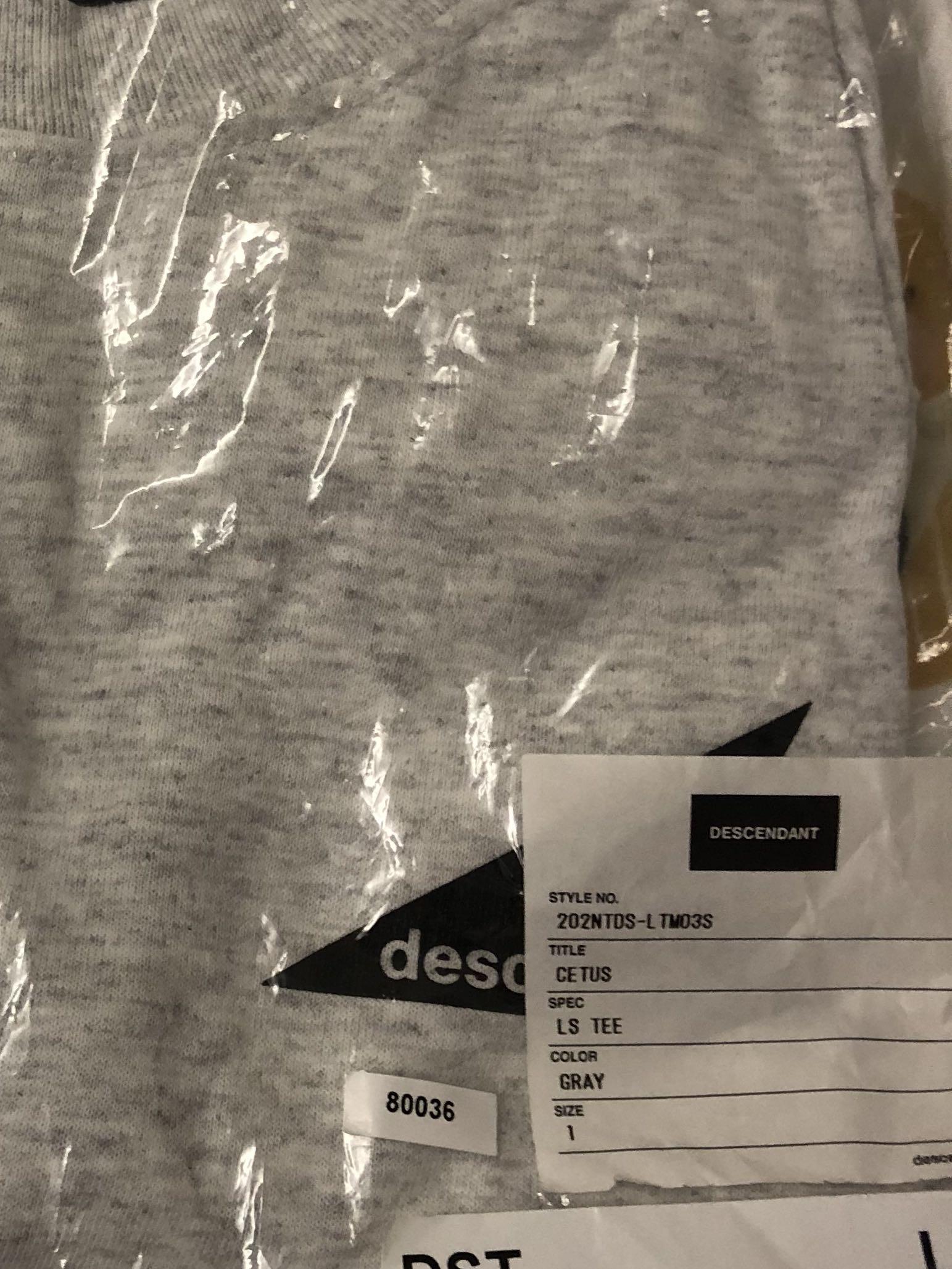descendant 20aw spot item cetus jersey LS ls tee size 1 s gray 