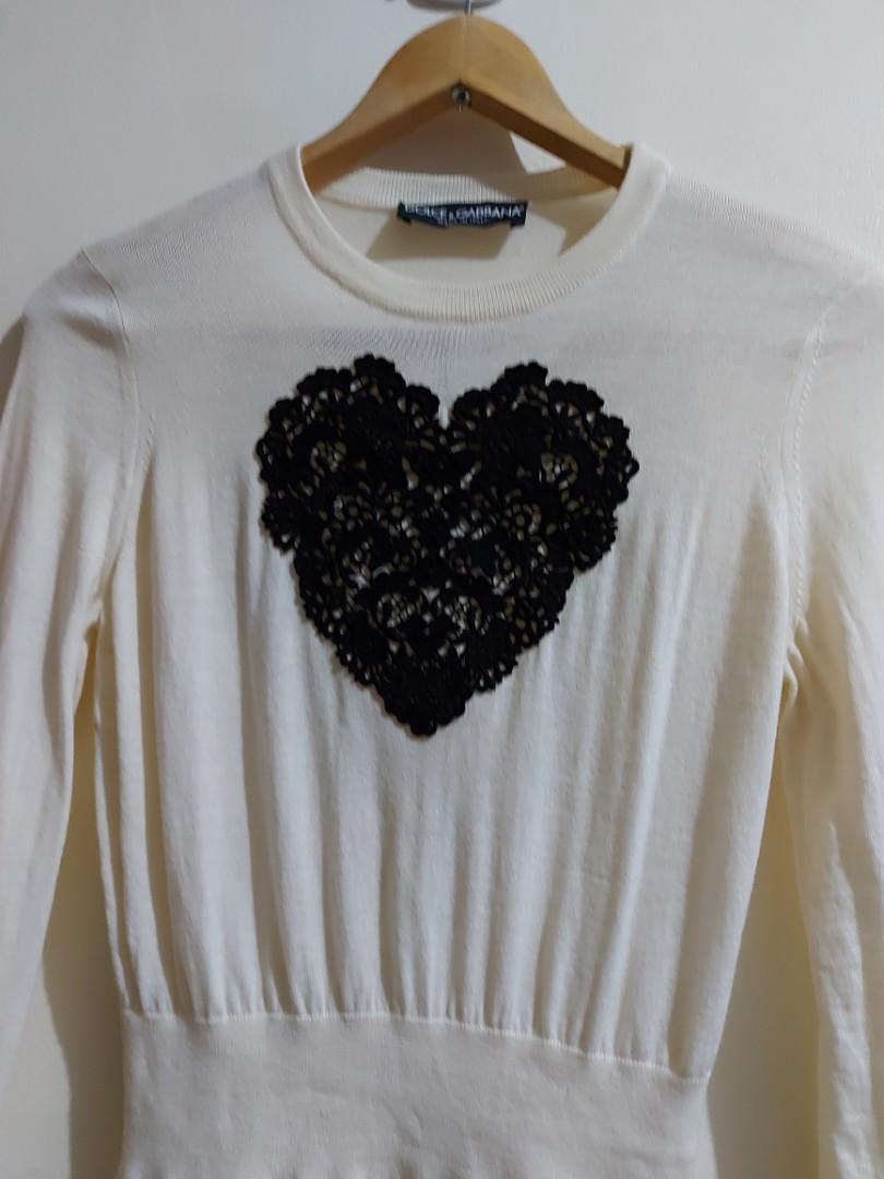 Dolce & Gabbana D&G Top (Category: Luxury Apparel) located in Quezon City. Submitted by zoekloeonlineshop (Listing ID 1089734709, Image 2). Description: Dolce &Gabbana Top Still in Very good Condition Size: 38 Made In Italy Best Fits Xs to Small 100% Wool Arnpit to Armpit: 16" Length: 24".