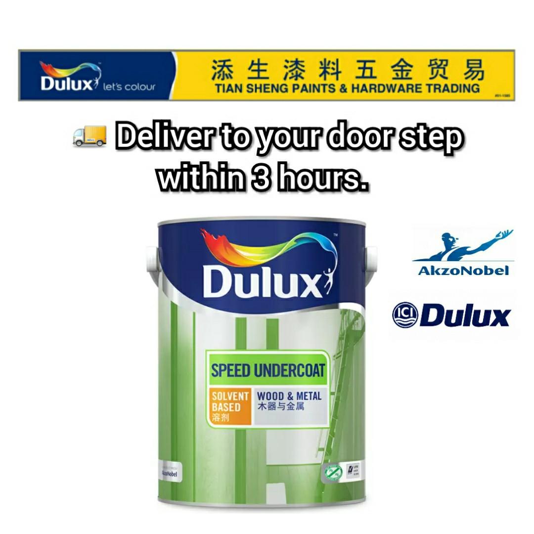 dulux speed undercoat solvent based undercoat 5l home services renovations on carousell