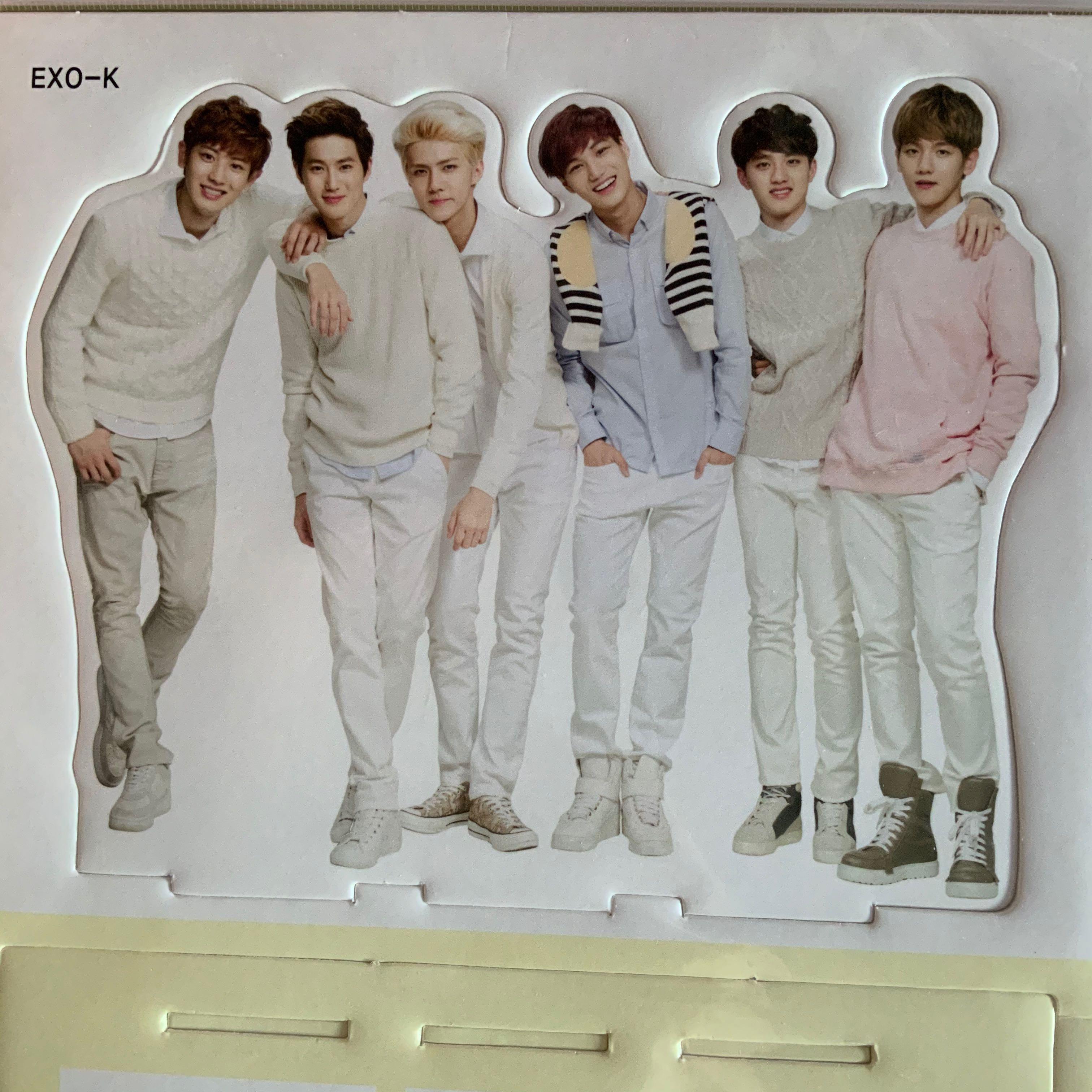 Exo M Exo K Nature Repuplic Standees Hobbies Toys Collectibles Memorabilia K Wave On Carousell