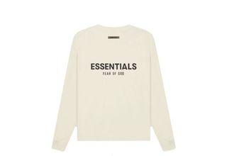 FEAR OF GOD ESSENTIALS Long Sleeve T-shirt OFF WHITE