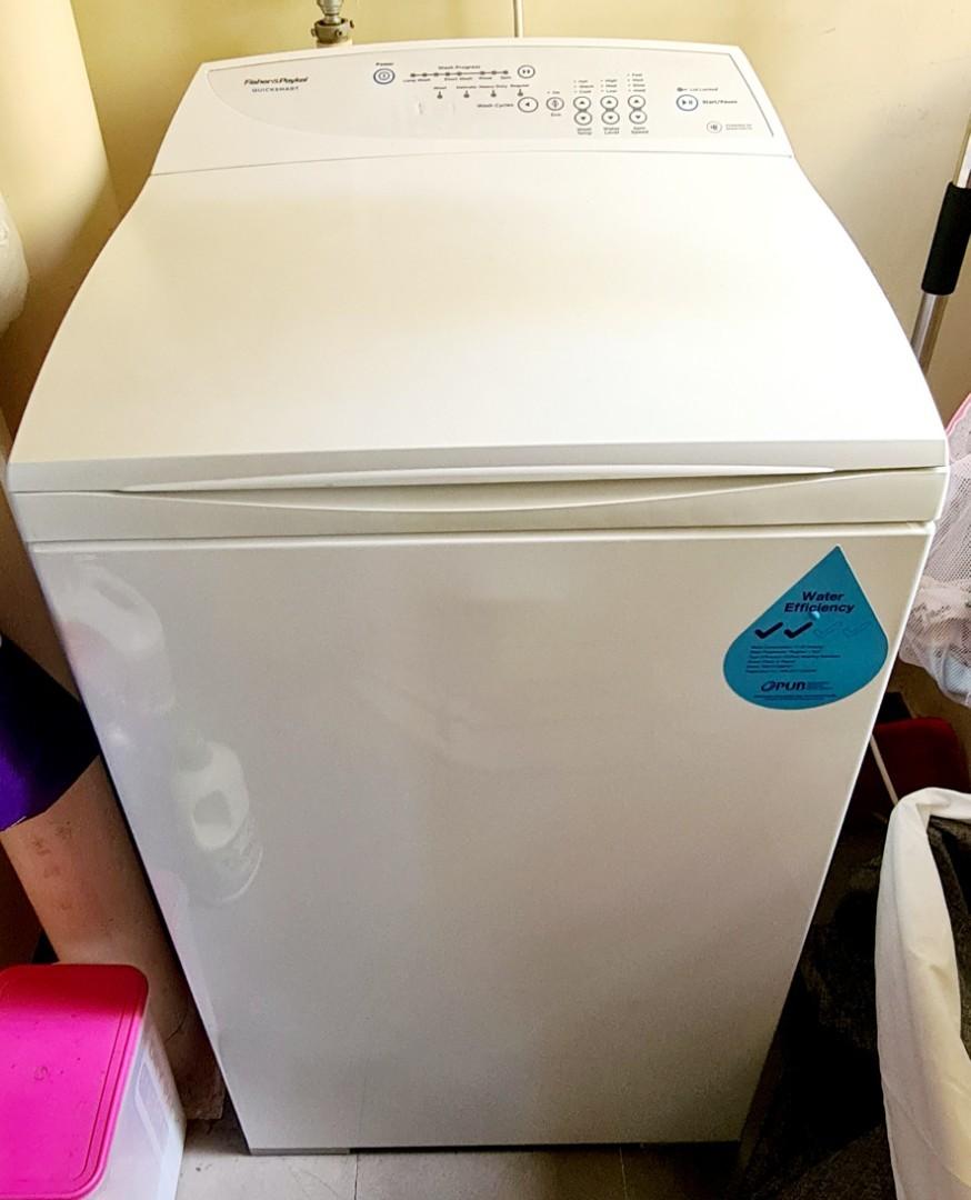 Fisher & Paykel quicksmart top load washing machine(7.5kg), TV & Home