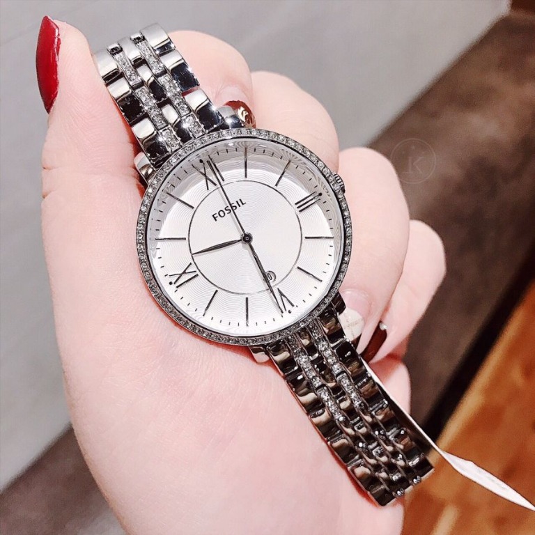Fossil ES3545 Jacqueline Stainless Steel Silver Dial Analog Ladies