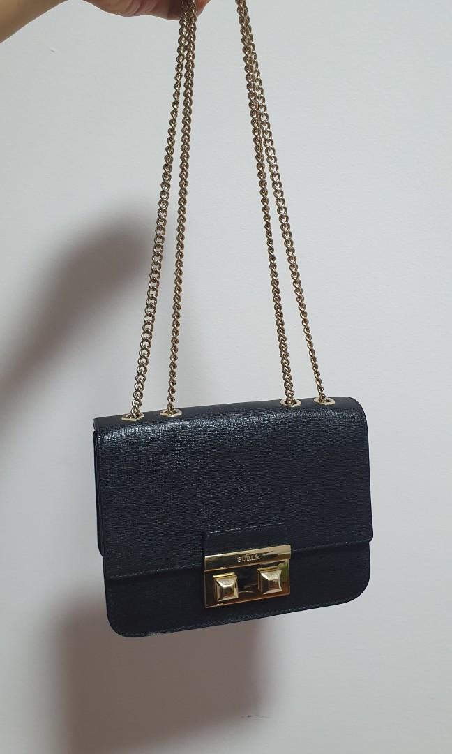 Furla bella clearance mini crossbody size