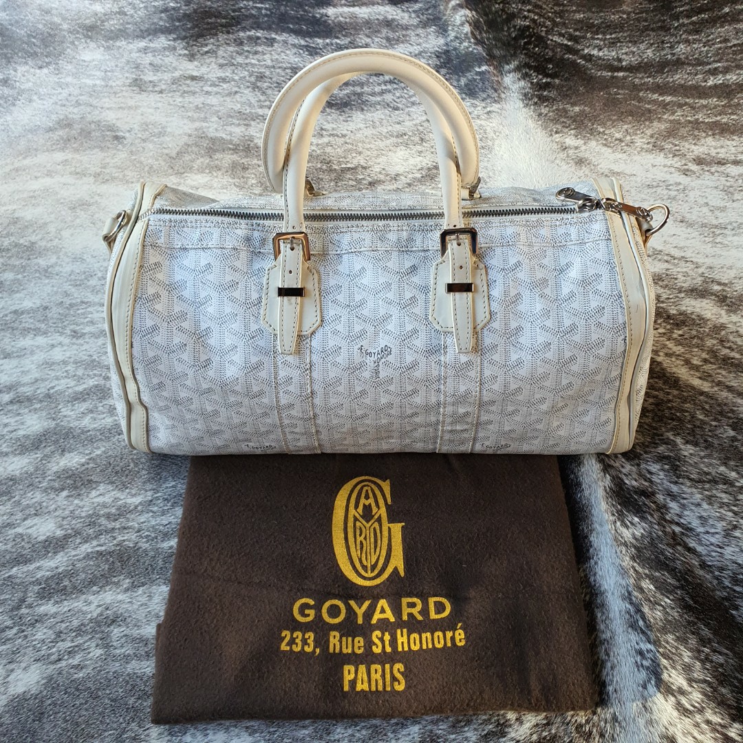 Authentic Preloved RARE Goyard Blue Croisiere Keepall Duffle Bag. Made In  France., Luxury, Bags & Wallets on Carousell