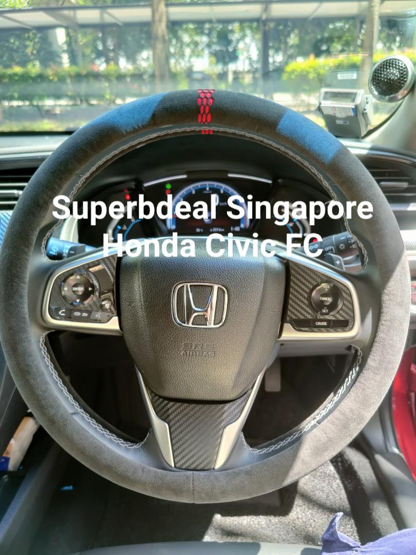 Honda Civic FC Alcantara Steering Wheel Cover ( Authentic ), Car