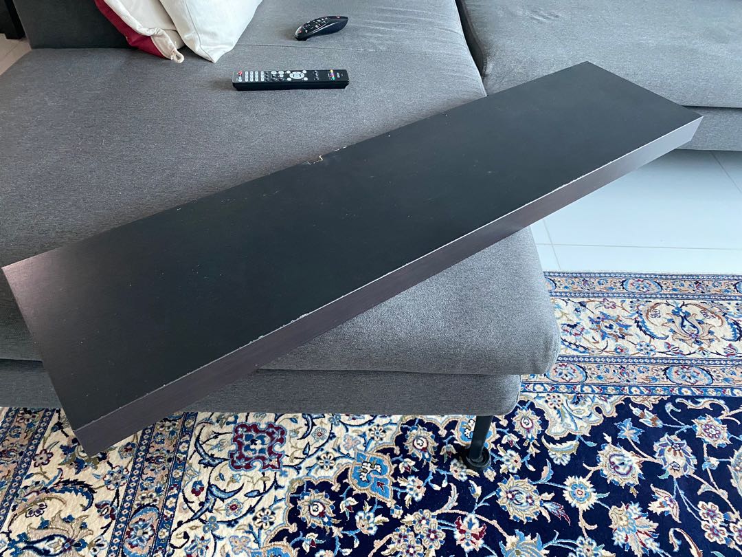 IKEA ‘LACK’ shelf (black), Furniture & Home Living, Furniture, Shelves