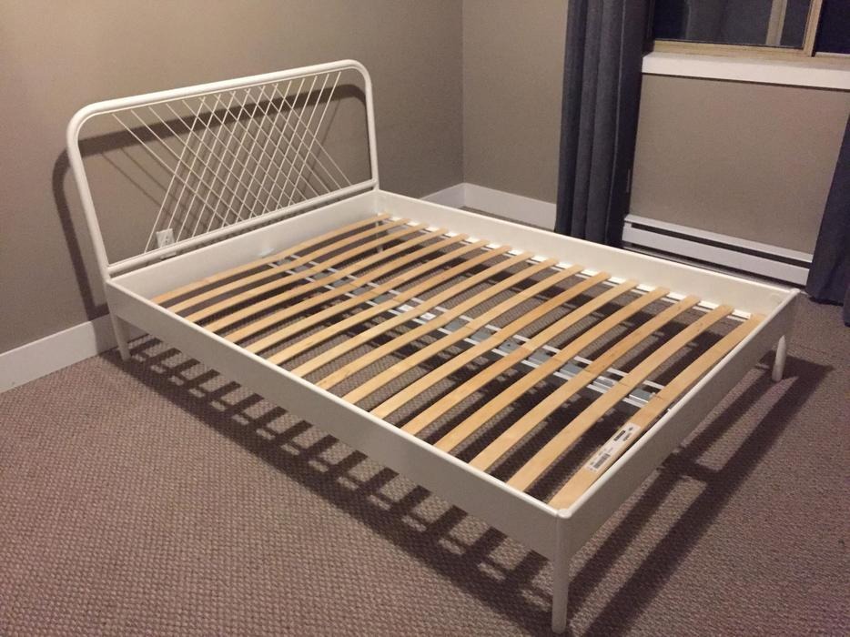 Ikea nesttun double bed frame top