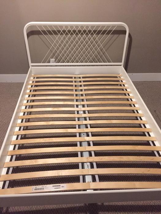 Ikea nesttun cheap double bed frame