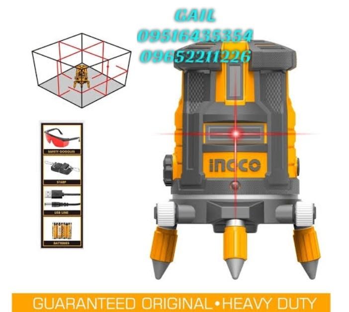 INGCO 0~20m., Red Light Self-Leveling Line Laser (HLL306505) (Category: Industrial Equipment) located in Caloocan City. Submitted by abieghail (Listing ID 1089679539, Image 2). Description: Price : ₱5,000.00 (unit only) Tripod sold separately. Tripod Heigh : 1200mm Price : ₱1,360.00 INGCO 0~20m., Red Light Self-Leveling Line Laser (HLL306505) Model : HLL306505 Working Range: 0~20 m 1 Horizontal Line 4 Vertical Lines Levelling accuracy: :±1.5mm at