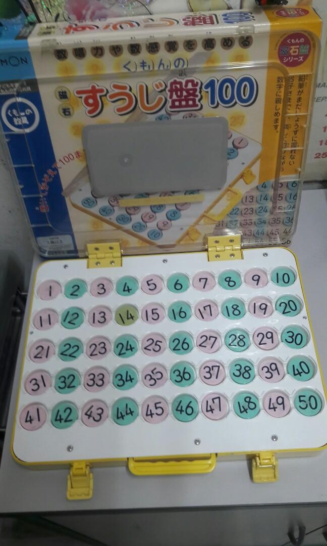 Number Kumon Magnetic Number Board 1-100 magnet From Japan Brand New 