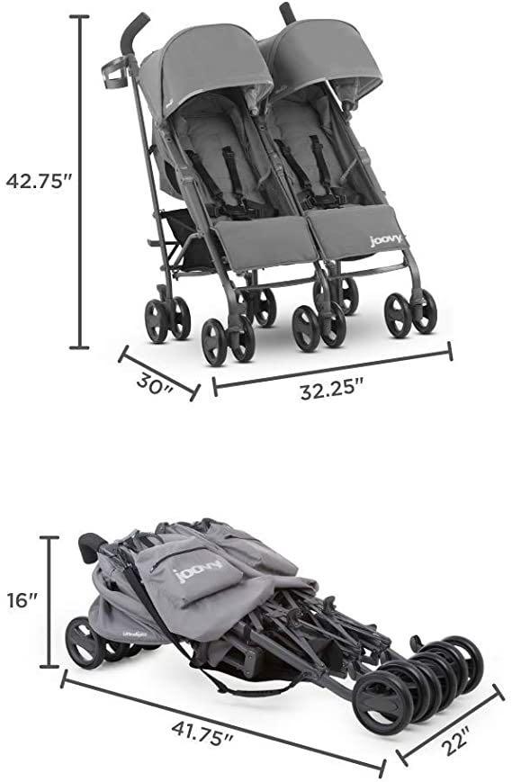 Joovy Twin Groove Ultralight Double Stroller Black Babies Kids Going Out Strollers on Carousell