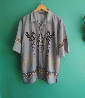 kemeja tribal kemeja pantai kemeja print