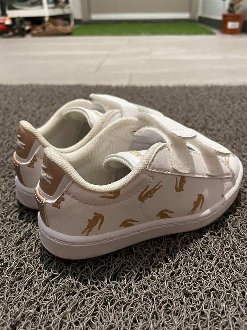 Lacoste Carnaby Evo Strap Gold Babies Kids Babies Kids Fashion on Carousell