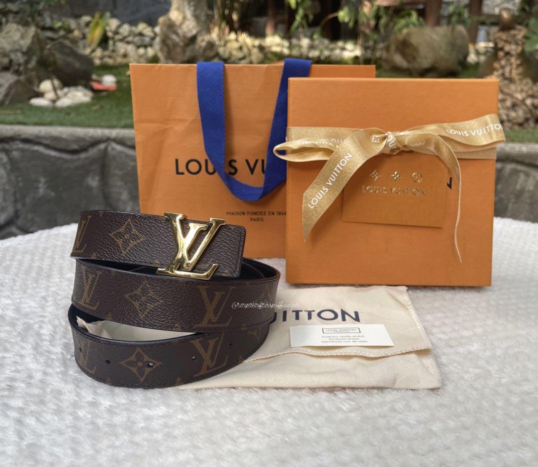 Louis Vuitton LV Initiales 30 MM Reversible Belt Cherry Red in
