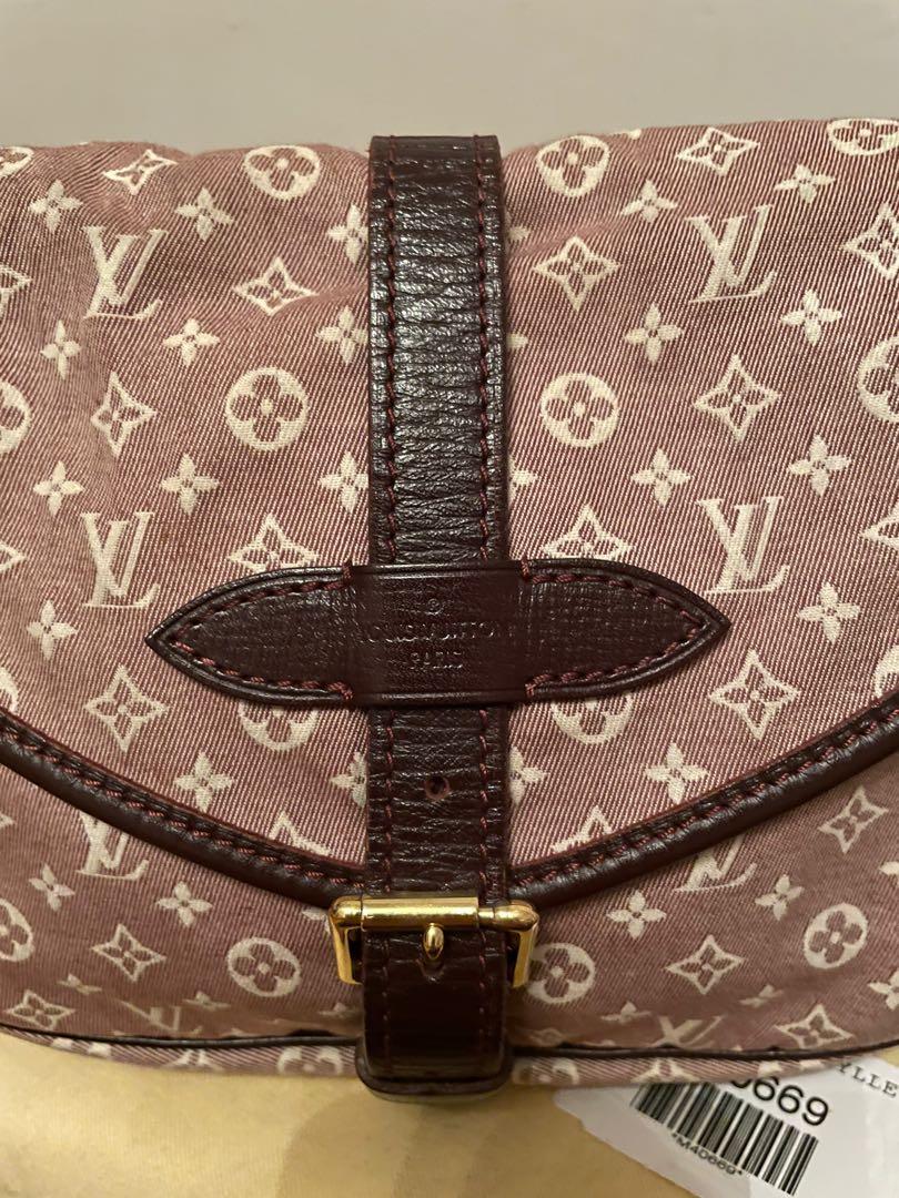 LOUIS VUITTON SAUMUR MM SHOULDER BAG MONOGRAM IDYLLE SEPIA M40674