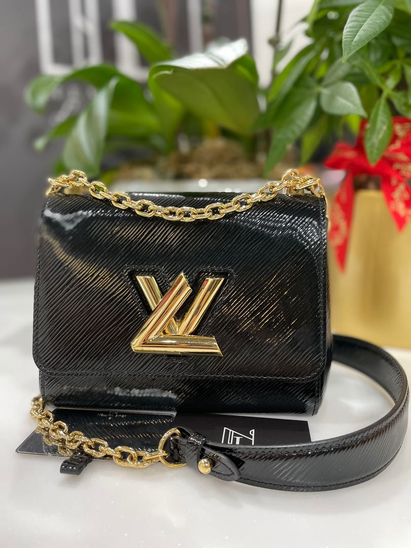 Louis Vuitton Pochette Twist Handbag Multicolor Patchwork Lambskin