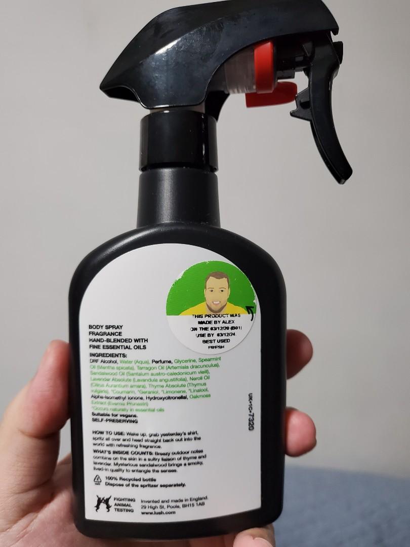 Lush Dirty body spray, Beauty & Personal Care, Bath & Body, Body Care