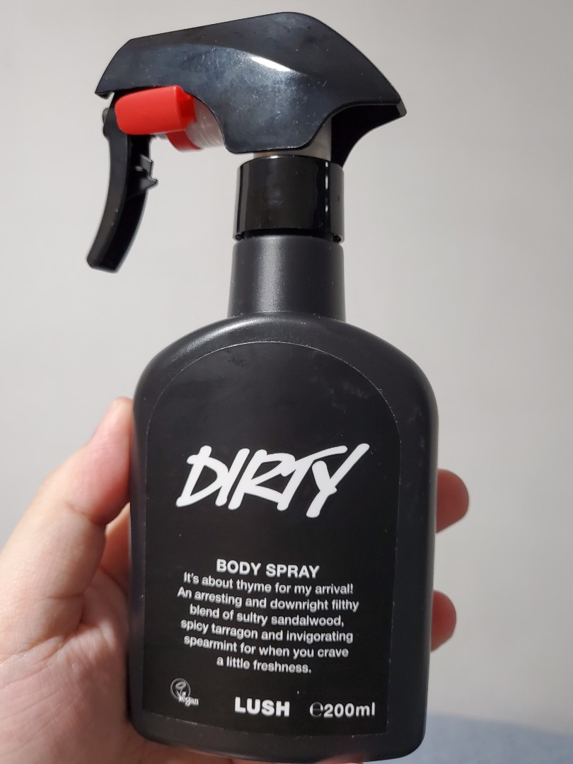 Lush Dirty body spray, Beauty & Personal Care, Bath & Body, Body Care on Carousell