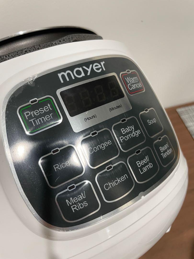 Mayer 1.6L Intelligent Multi Cook Electric Pressure Cooker MMPC1650 TV Home Appliances Kitchen Appliances Cookers on Carousell