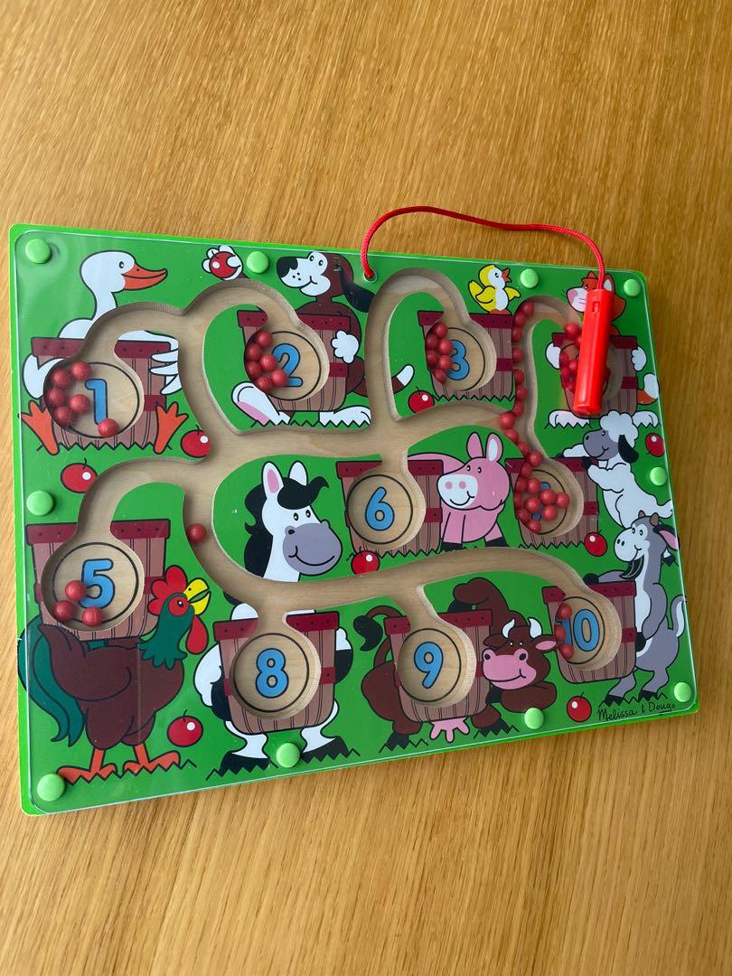 Melissa & doug magnetic on sale wand number maze
