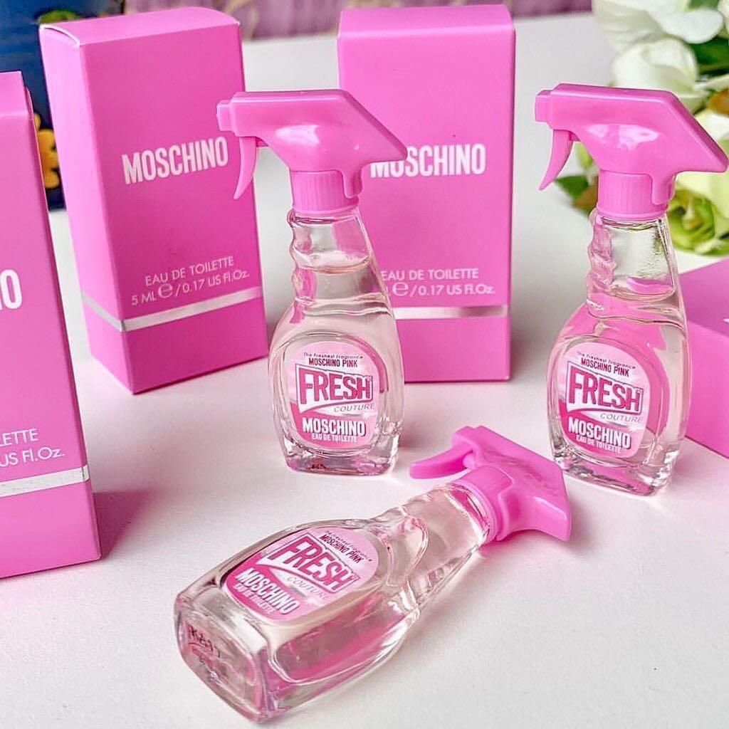 Moschino Pink Fresh Couture Edt for women 5ml, Beauty & Personal Care,  Fragrance & Deodorants on Carousell