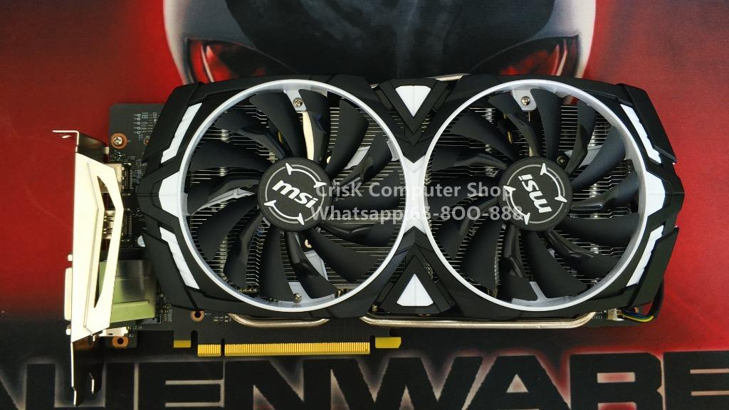 MSI GEFORCE GTX 1060 ARMOR 6G OCV1 微星GTX1060 6G 雙風扇顯示卡海