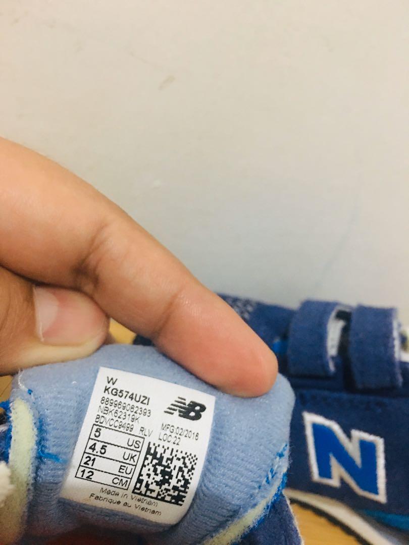 New Balance Toddler Shoes. (Category: Babies & Kids Fashion) located in Makati City. Submitted by samandsteve (Listing ID 1089777072, Image 3). Description: Used only 3 times. Last price already posted. No law baller please. Super mura na po niyan. Last picture for your reference. Size 5 US RFS:Decluttering .
