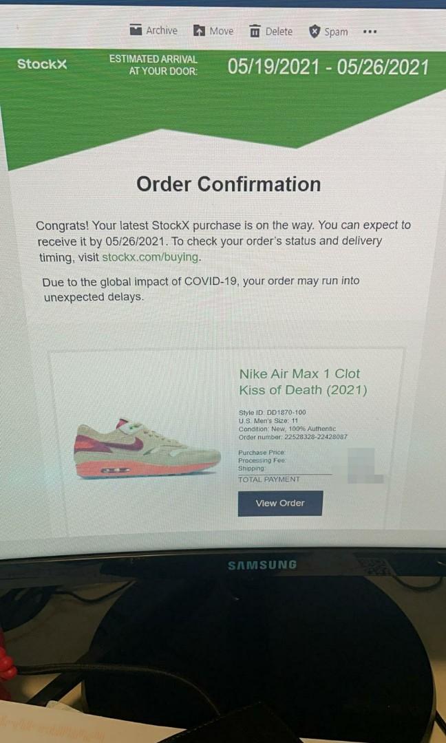 stockx air max clot