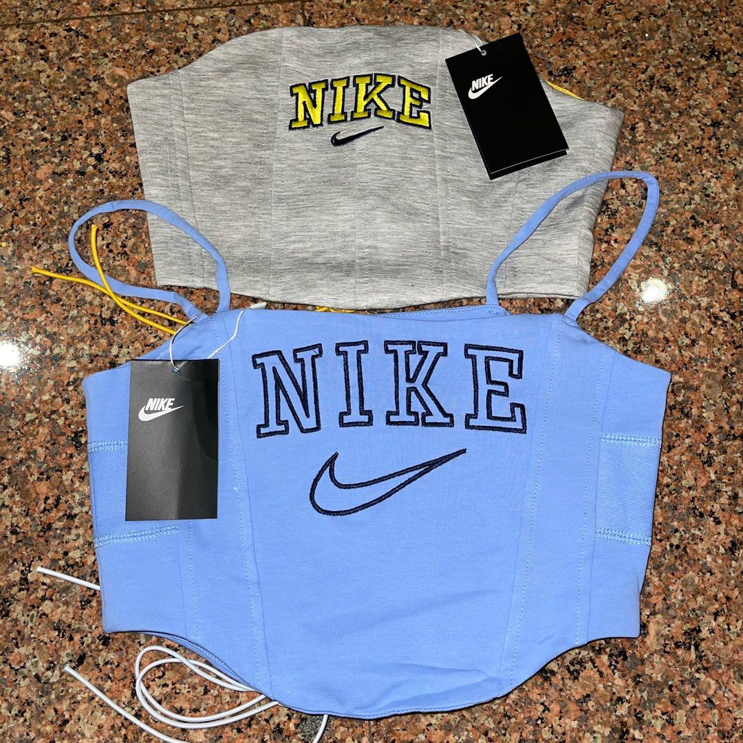 nike rework corset vintage top po, Women's Fashion, Tops, Other