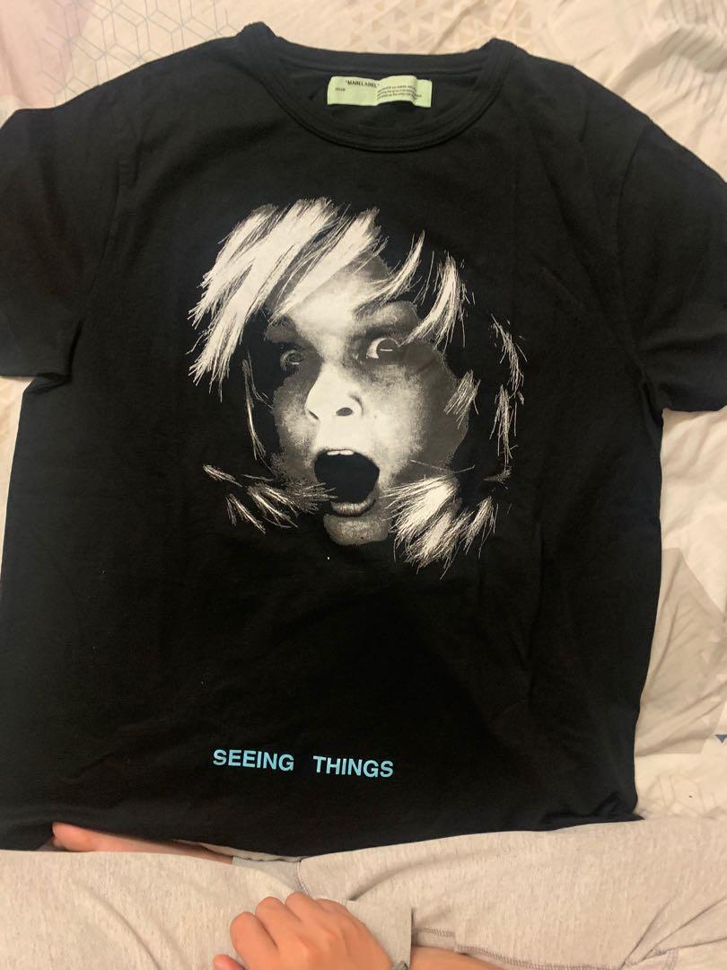 Off white sales screaming girl tee