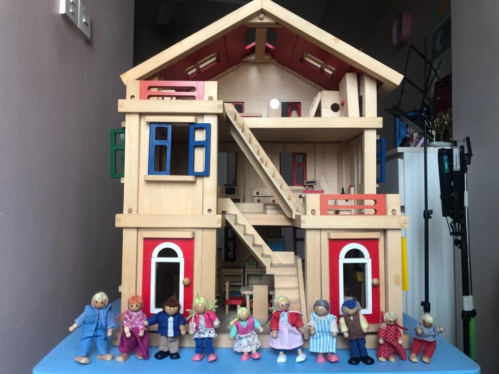 Onshine Wooden Doll House Hobbies Toys Toys Games on Carousell