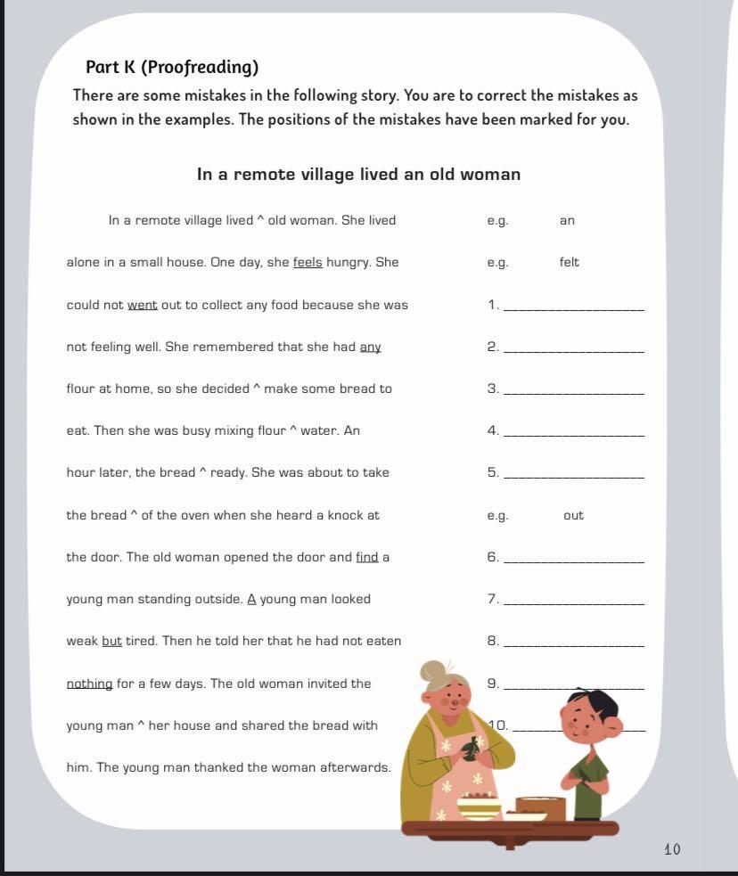 Proofreading Exercises With Answers