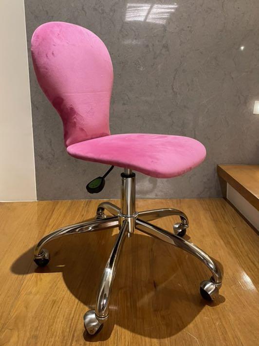 Pottery Barn Pink Upholstered Desk Chair Furniture Home Living Office Furniture Fixtures On Carousell
