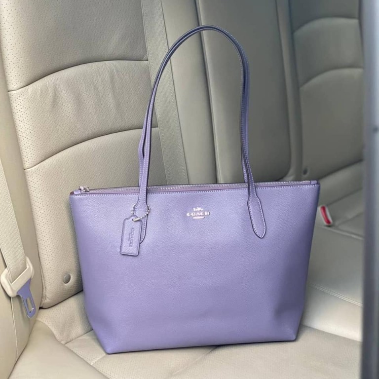 Coach city zip deals tote purple