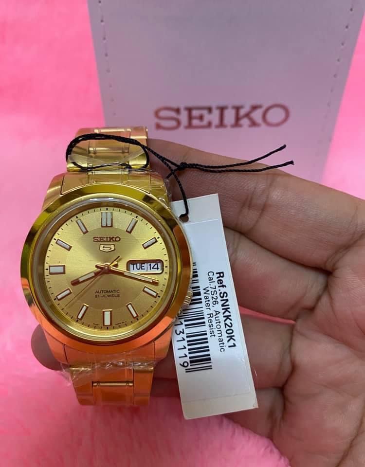 Seiko 5 Automatic Gold Watch for Him, Men's Fashion, Watches & Accessories,  Watches on Carousell