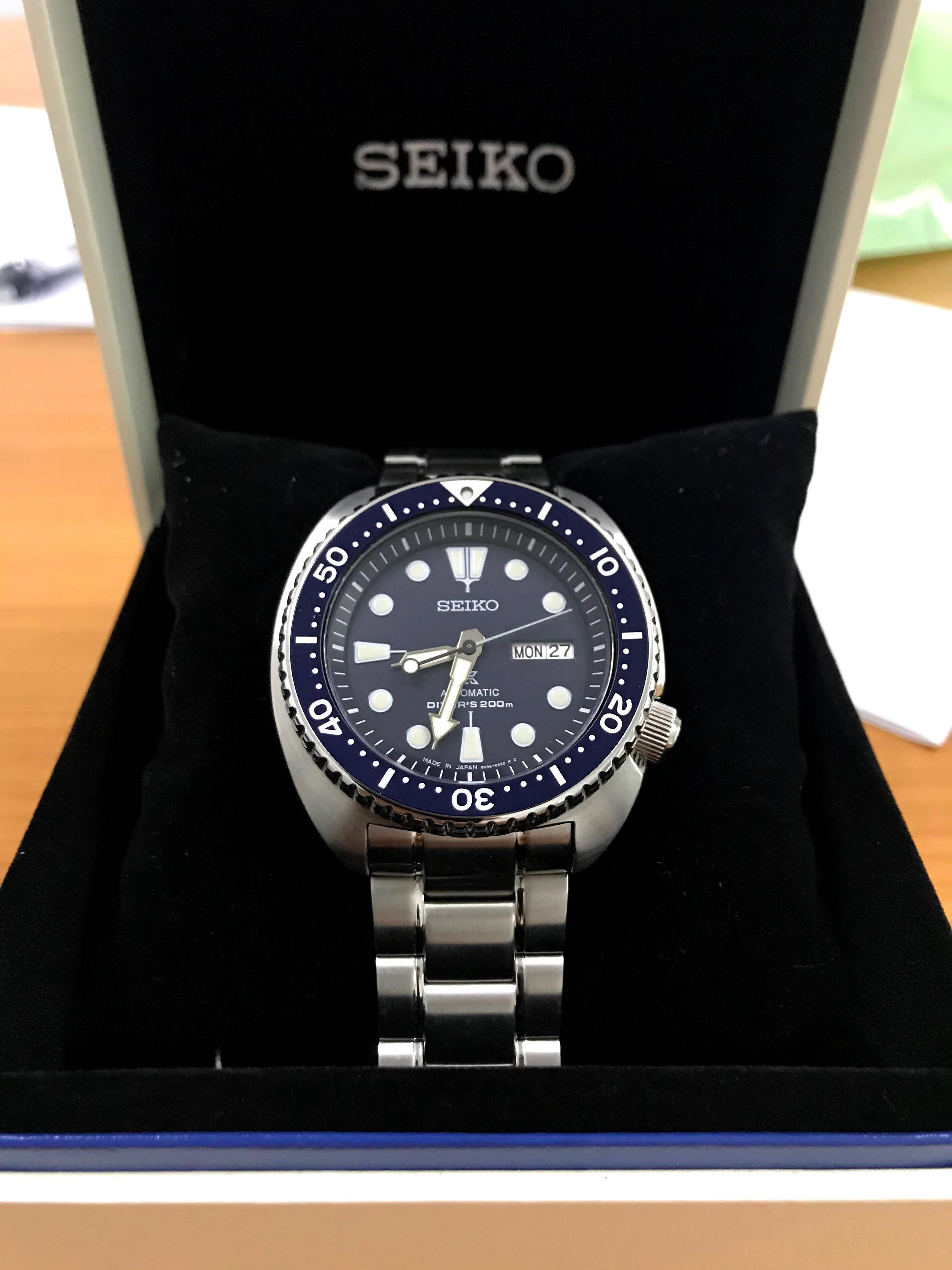 Seiko SRP773J1 Turtle In Blue, Men's Fashion, Watches & Accessories,  Watches on Carousell