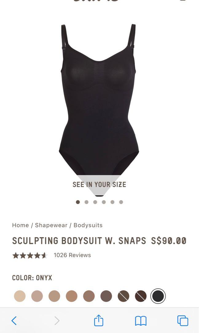 SKIMS sculpting bodysuit brief with snaps, Women's Fashion, New