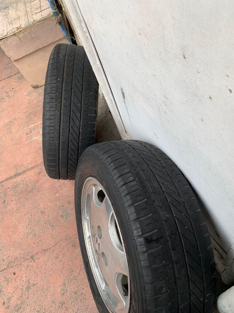 Stock Honda Civic 1996 VTI Mags with GoodYear tires, Car Parts