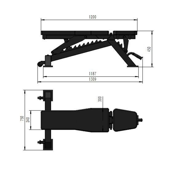 Vulcan strength adjustable bench outlet