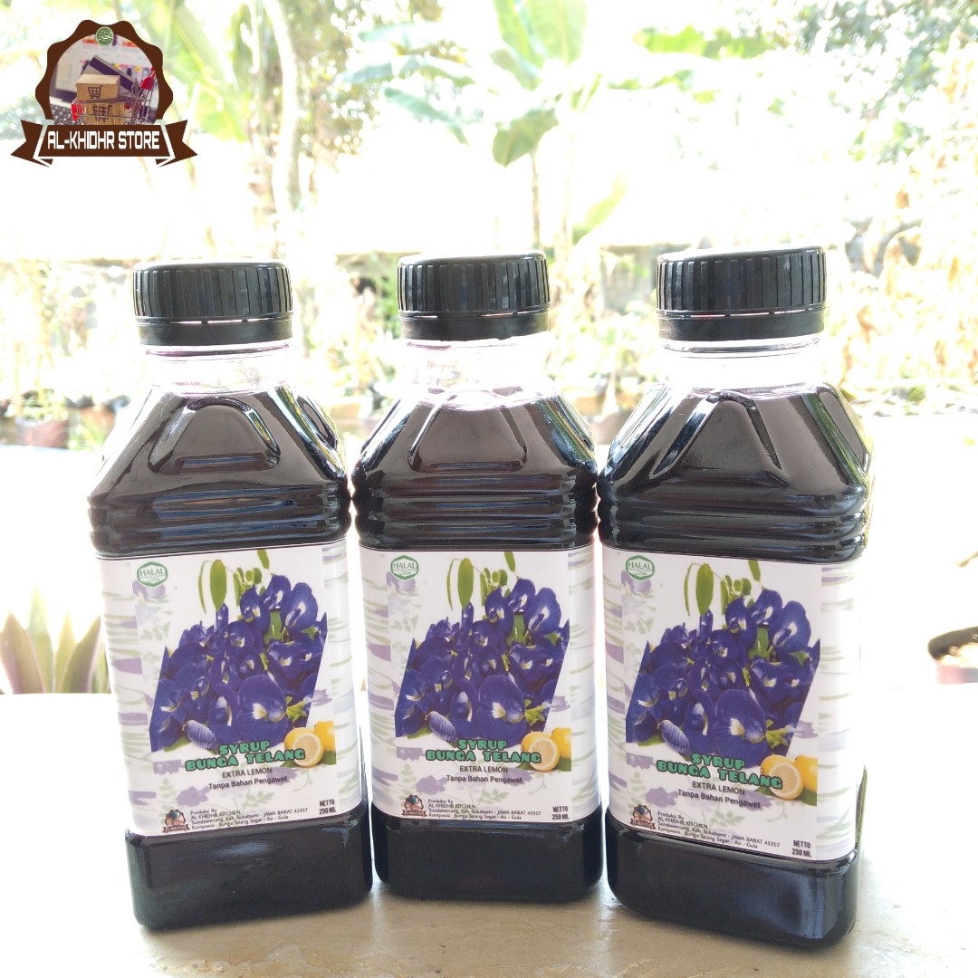 Syrup Bunga Telang Extra Lemon Makanan Minuman Minuman Tidak Beralkohol Di Carousell
