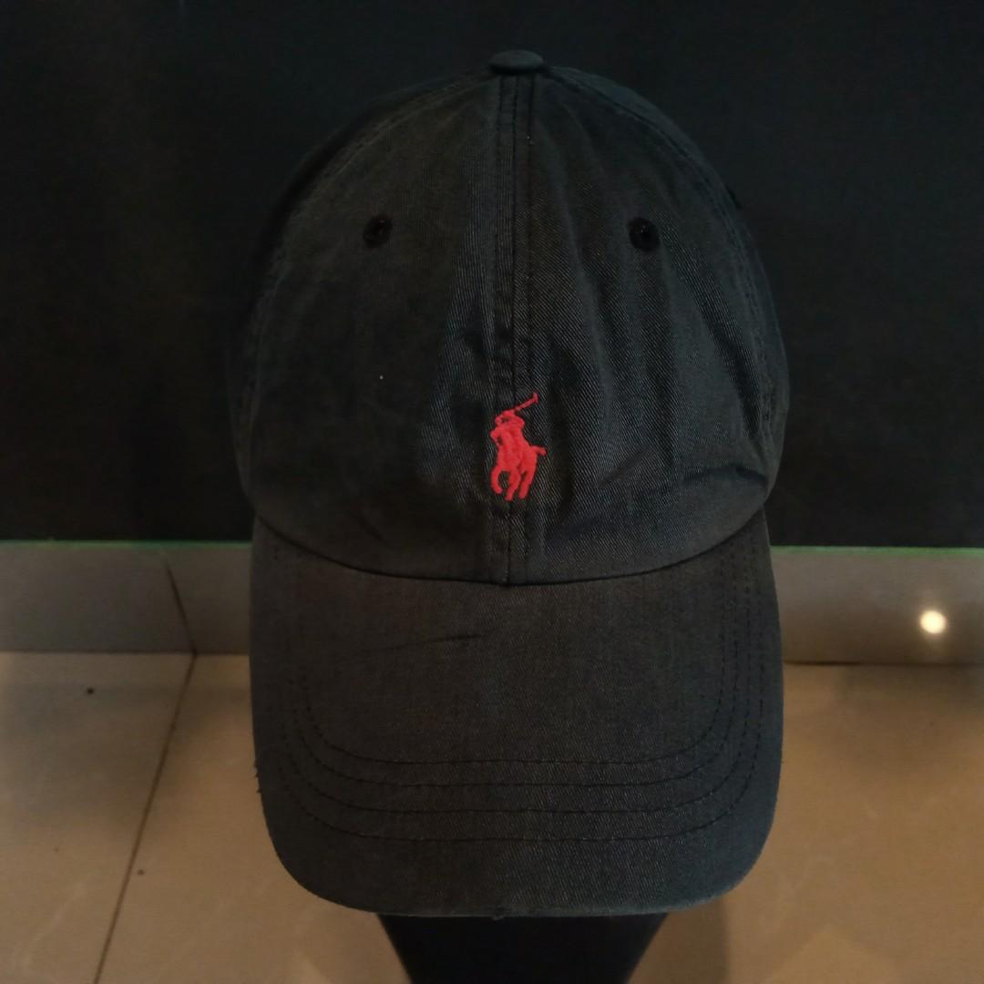 Topi Polo Ralph Lauren Black-Red 