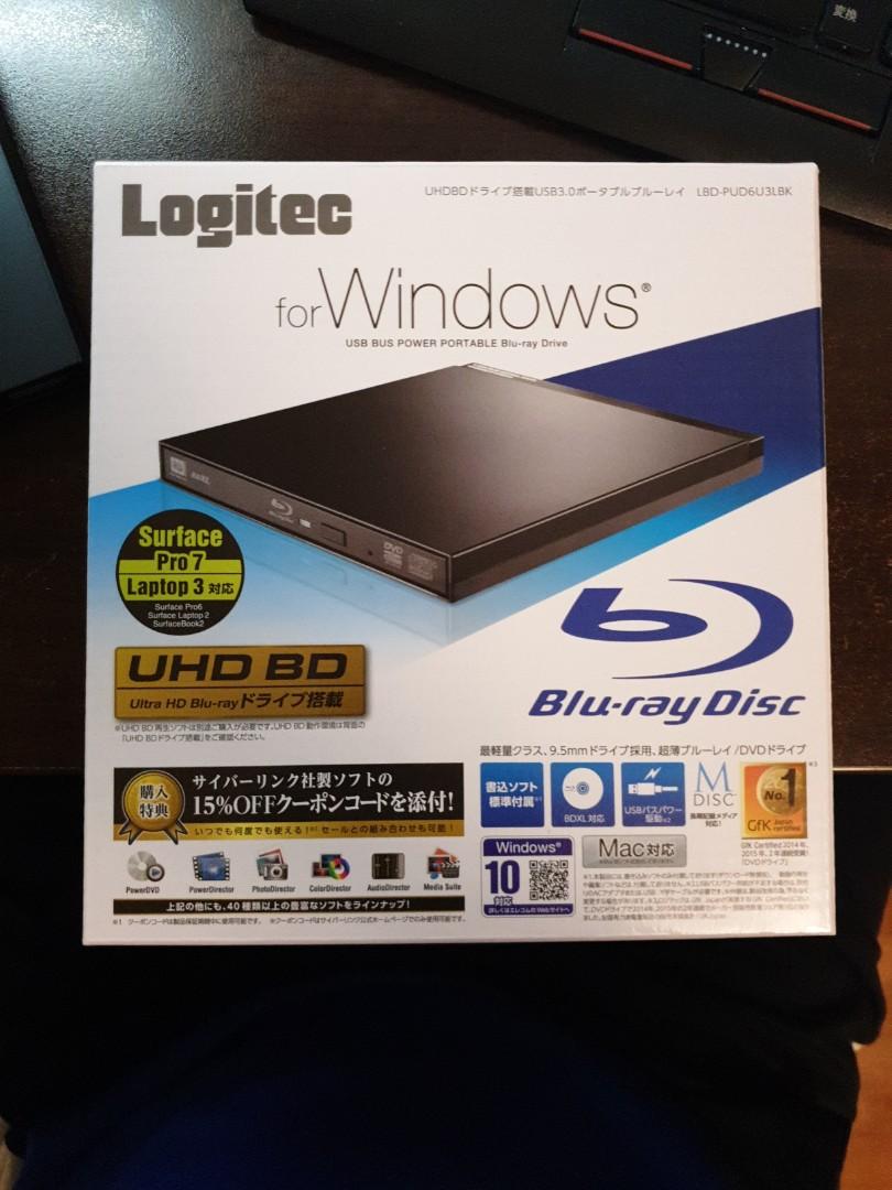 Logitec LBD-PUD6U3LBK UHD BDドライブ （LG gram+UHD BD