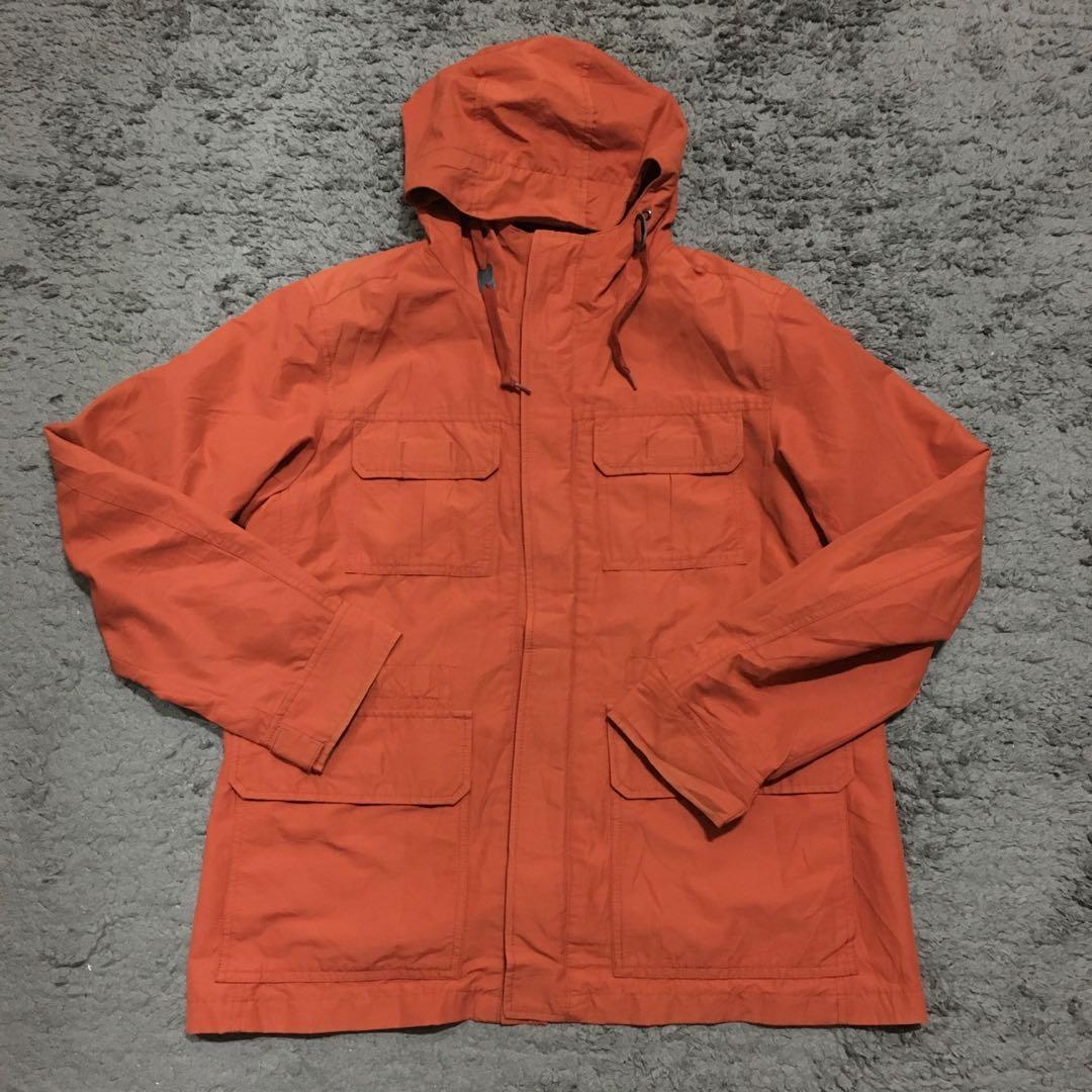 Uniqlo orange parka shop