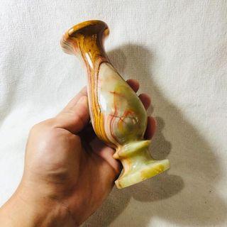 Unique Marbling Alabaster and Marble Vase