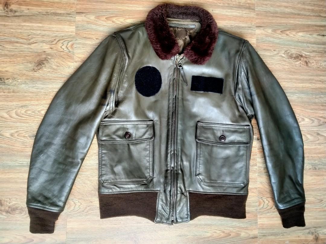 Usn sale leather jacket