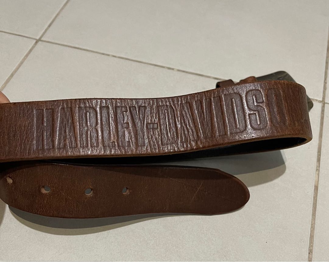 Harley davidson cheap belts cow leather