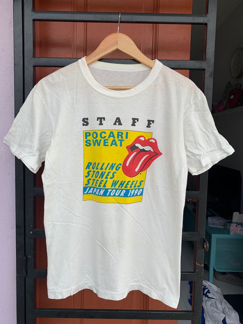 Vintage Rolling Stones Japan Tour 1990 Staff Tshirt, Men's
